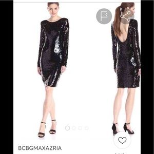 BCBGMAXAZRIA Black Seguin dress